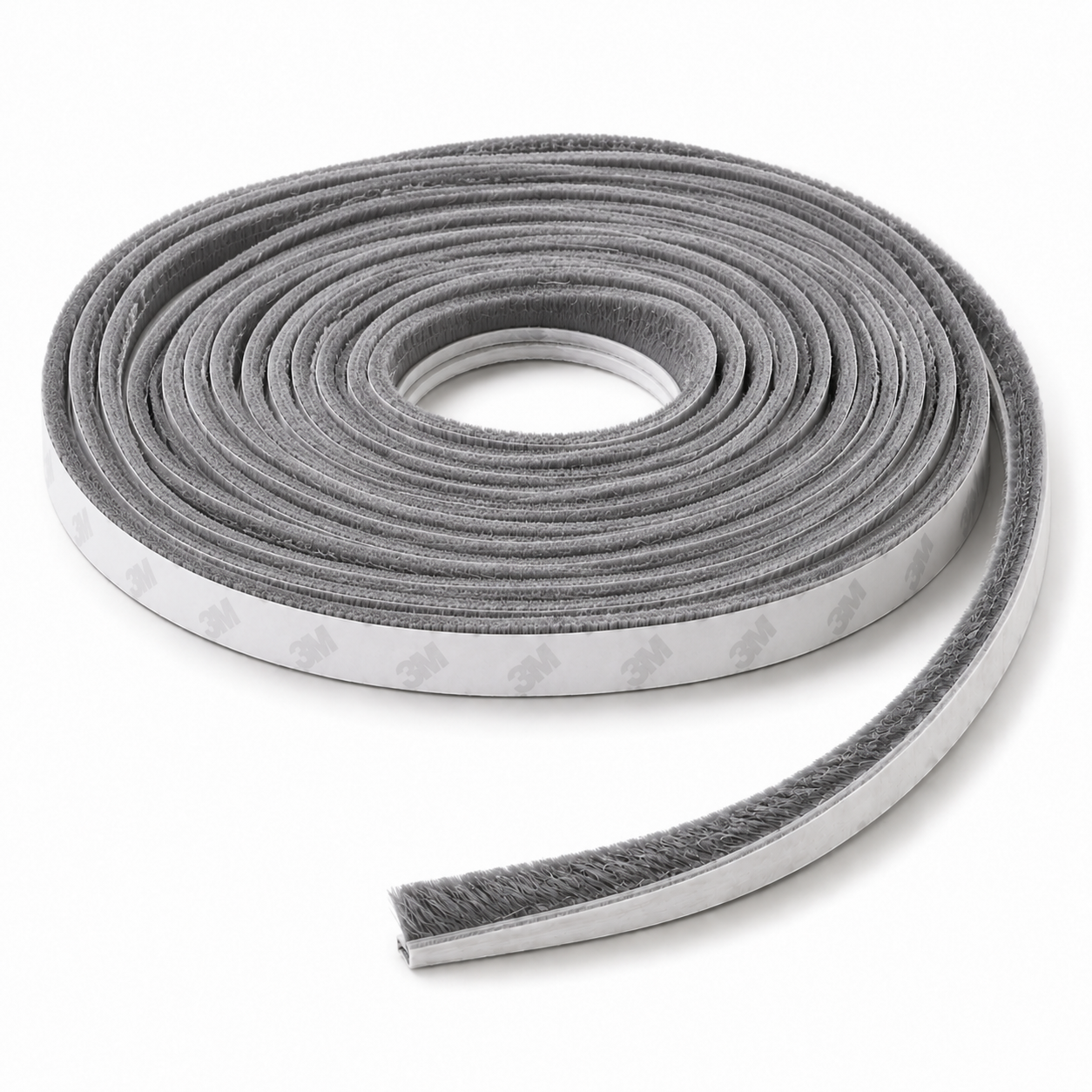 Bürstendichtung Dichtungsbürste 8m, selbstklebend Tür/Fensterdichtung 6mm breit - 7mm GRAU