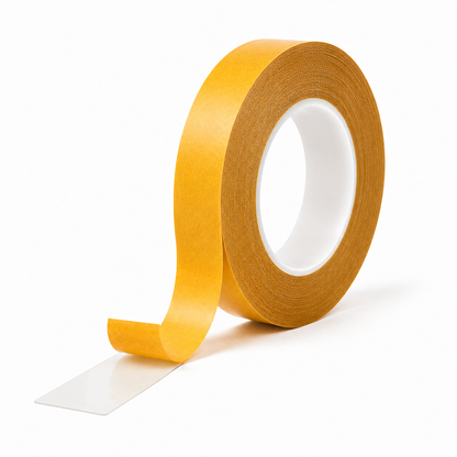 Doppelseitiges Papiervlies-Klebeband, 19mm, sehr starker Kautschuk-Klebstoff